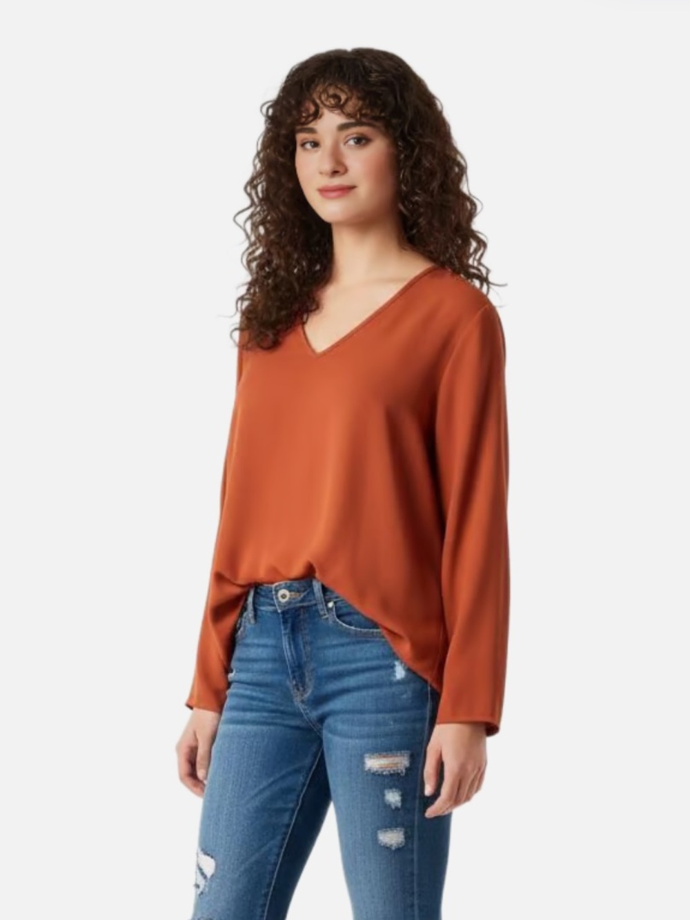 NWOT PLEIONE Flowy Dark Red/Brown Blouse